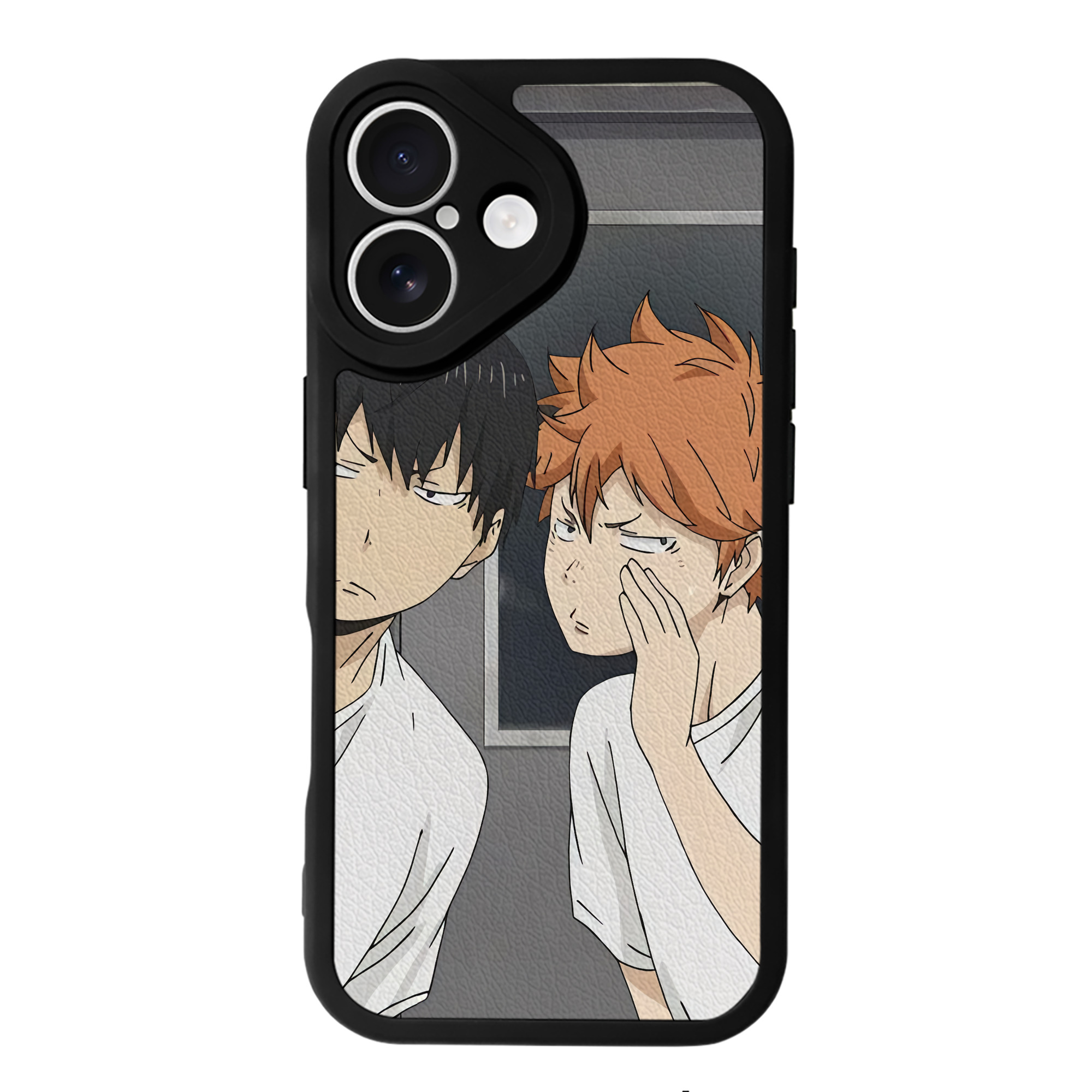 （画像用） ハイキュー!! Haikyu!! 【iPhone 16シリーズ対応】シリコンスマホケース（レザー調） 材質：シリコン